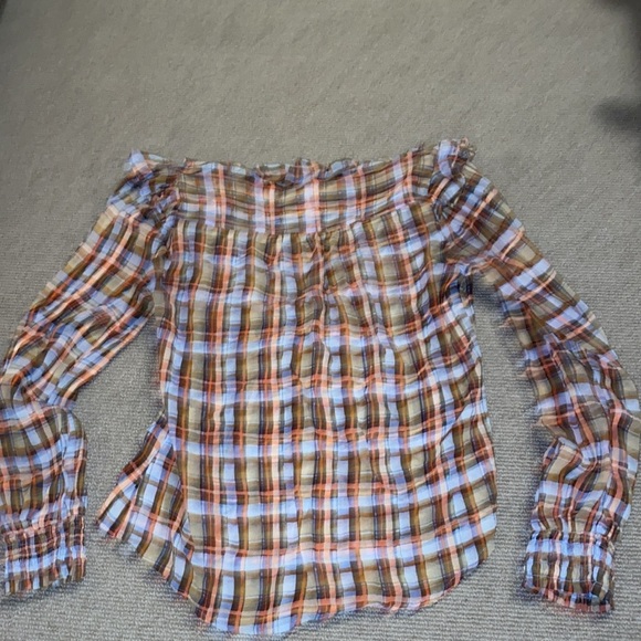 Maeve by Anthropologie sz 2 plaid wraparound top. - Picture 3 of 3